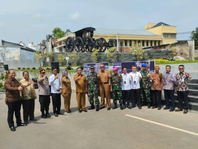 Peresmian Taman Pedati Gede di Kota Cirebon Jawa Barat.(Juan)